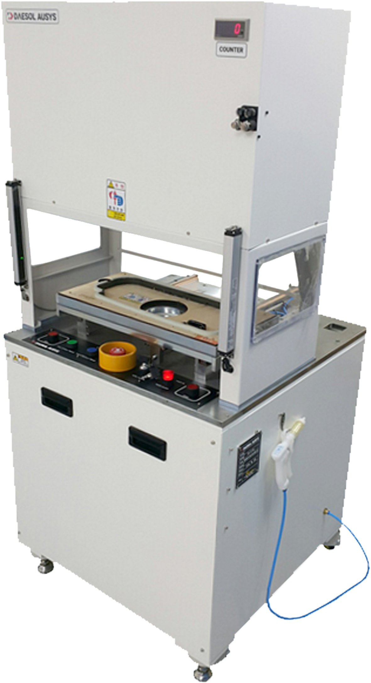 썬바이저 버 제거 장비 – 자동차 내장재 절단면 자동 마무리 장비